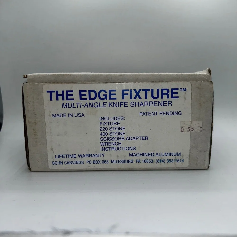 Bohn Carvings The Edge Fixture Multi-Angle Knife Sharpener Machined Aluminum USA